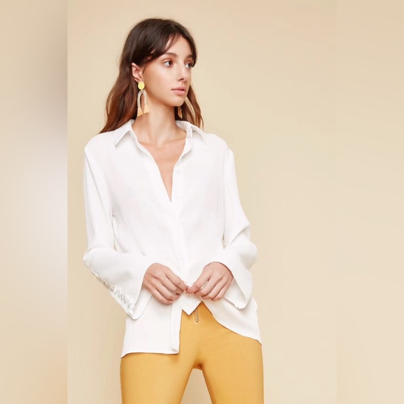 C/MEO Collective Cream Button Down Shirt - Picture 2 of 7